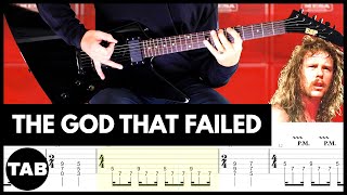 THE GOD THAT FAILED Metallica Guitar TAB | Lesson | Tutorial | Cover