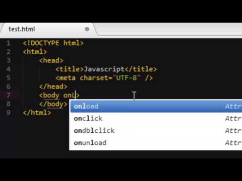 Javascript 28 Les évènements onMouseover onMouseout onLoad