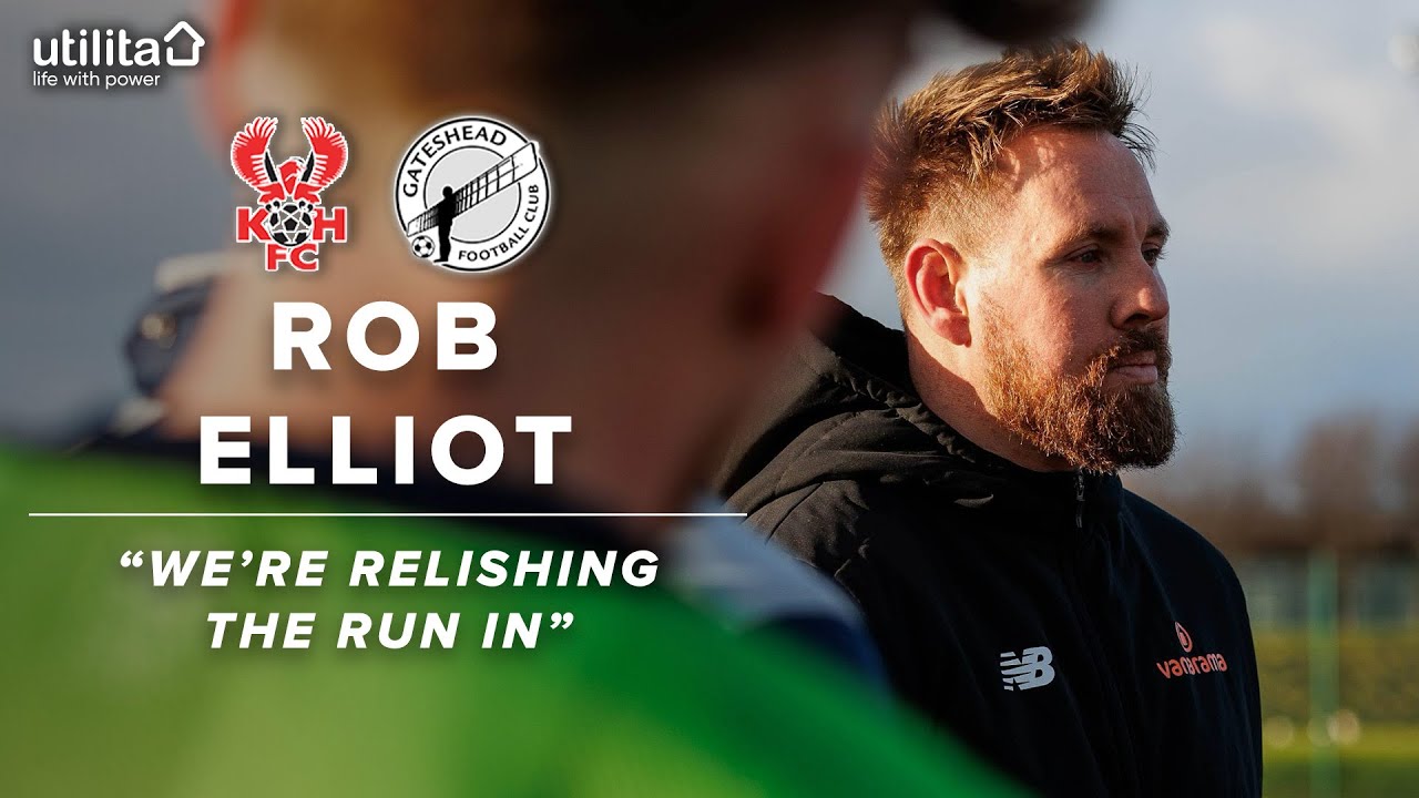 💬 “We’re relishing the run in” | Rob Elliot pre-Kidderminster Harriers (A) | INTERVIEW