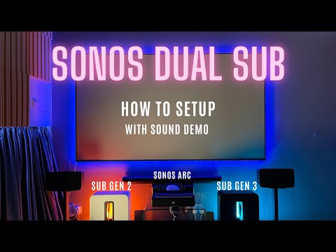 Sonos Dual Sub Atmos Sound Demo - ARC with no sub, 1 sub and DUAL SUBS!
