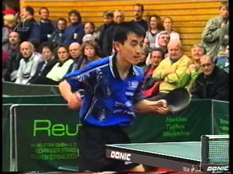 Tischtennis Bundesliga: Tan Ruiwu vs Vladimir Samsonov Jan 2000