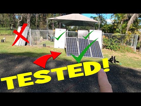 Solar panel testing. Good results. Mostly...