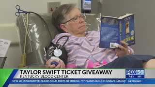Pair of Taylor Swift tickets to be given away as part of the KBC blood drive