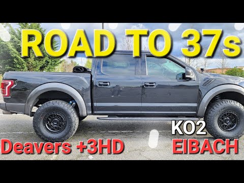 2017 Ford Raptor on 37s BFG KO2 - KMC GRS 549 - Deavers +3HD Eibach