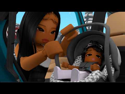 BRINGING MY NEWBORN BABY HOME FROM THE HOSPITAL! *TIRING..* Roblox Bloxburg Roleplay