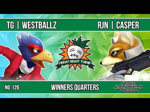 FNT #126 - TG | Westballz (Falco) VS RJN | Casper (Fox) - SSBM - Winners Quarters