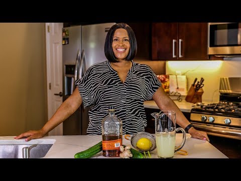 Bourbon Cucumber Lemonade • Candi Entertains