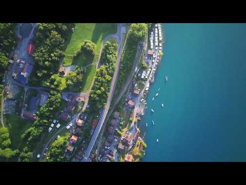 Interlaken, Sunrise | Relaxing Video and Nature Sounds | Europe Drone Video 4K