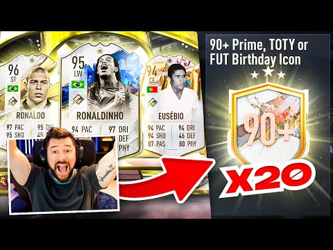 20x 90+ Prime, TOTY or FUT Birthday Icon Packs!!