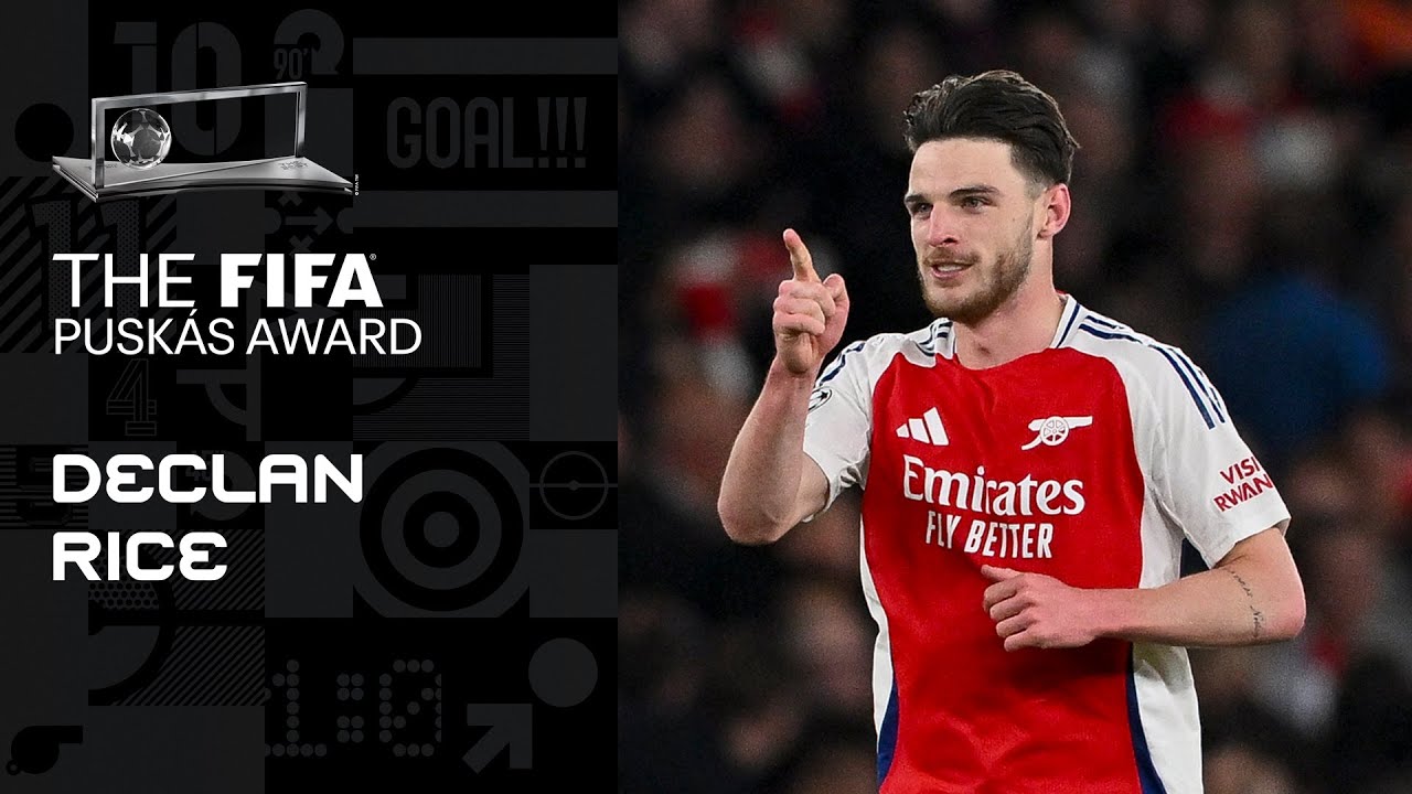 Declan Rice | Arsenal v Real Madrid | FIFA Puskas Award 2025 Nominee - YouTube