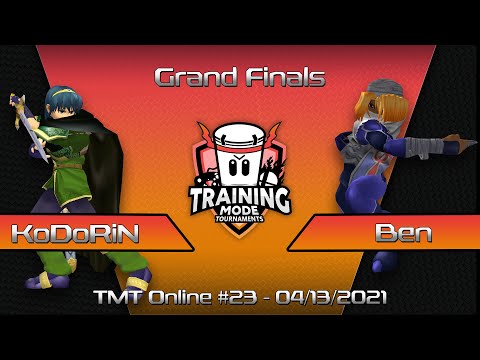 Training Mode Tournaments #23 KoDoRiN (Marth) vs. Ben (Sheik) - Grand Finals SSBM
