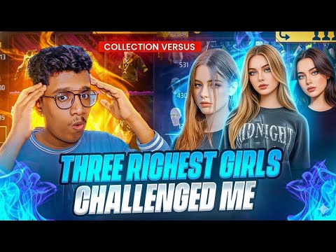 Kerala 3 Richest Girls Vs Akshay Akz Collection Versus 😍 Best Collection In Kerala - Free Fire