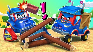Super Bulldozer Stops the EVIL ROBOT! | BEST Bulldozer Compilation for Kids | Super Truck gameplay video by SXIRoom200, 37:50 duration