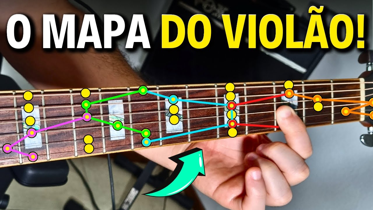 Como usar o CAGED para SOLAR NO VIOLÃO - O maior TRUQUE na pentatônica - Aula de violão