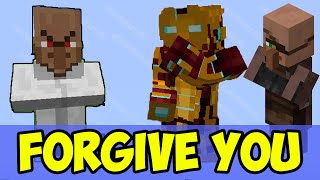 Minecraft How to make VILLAGERS FORGIVE YOU (3 WAYS) (EASY)