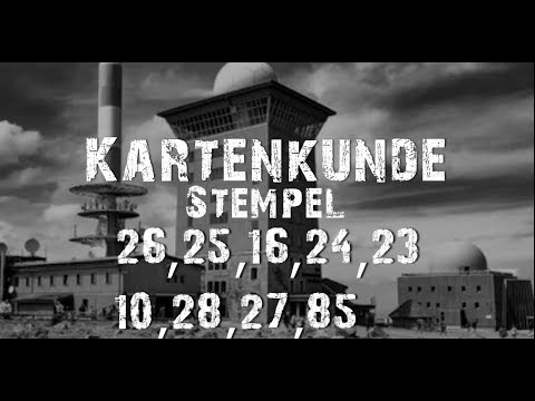 Harzer Wandernadel | Stempelstelle 26,25,24,23,10,28,27,85 | Kartenkunde | 3. Tag