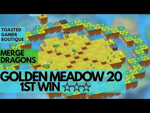 Merge Dragons Golden Meadow 20 • 3 Stars On 1st Win ☆☆☆