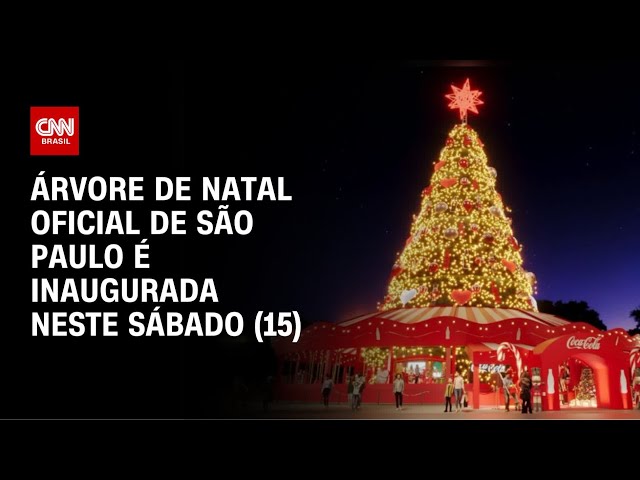 Árvore de Natal de São Paulo é inaugurada | CNN PRIME TIME
