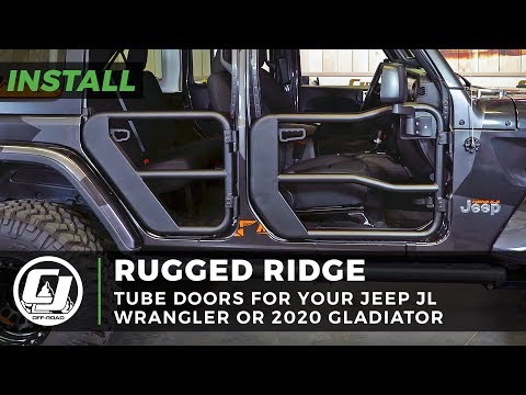 Jeep JL Wrangler/2020 Gladiator Install: Rugged Ridge Tube Doors with Side Mirrors