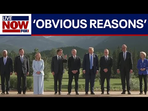 Video | G7 GROUP PHOTO: Trump says he's leaving summit for 'obvious reasons' | LiveNOW from FOX
