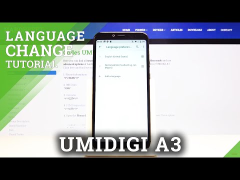 How to Switch Language in UMIDIGI A3 - Change Language