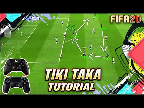 FIFA 20 TIKI TAKA ATTACKING TUTORIAL + TACTICS / HOW TO ATTACK & USE BUILD UP PLAY TO SCORE GOALS