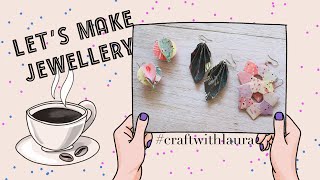 How To make PAPER EARRINGS- Tutorial - Paper jewelry