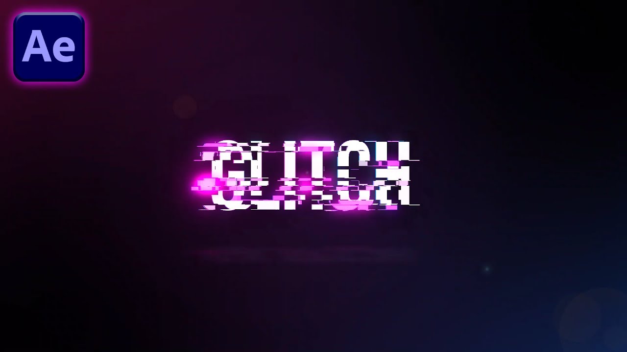 How to Create Glowing Glitch Title Animation in After Effects | After Effects Tutorial