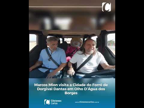 Marcos Mion visita a Cidade do Forró de Dorgival Dantas em Olho D’Água dos Borges