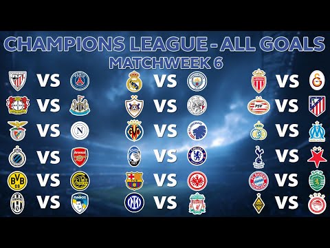 Champions League Goals 2025/26 – All Goals This Matchweek 6