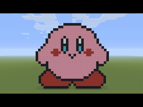 EPIC Minecraft Pixel Art: The Tiniest Kirby!