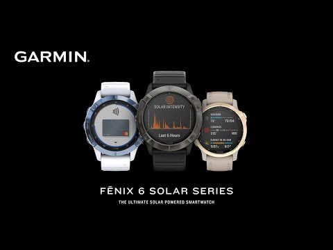 Garmin Smart Watch Fenix 6X Pro Solar(Titanium with Vented Titanium Bracelet)
