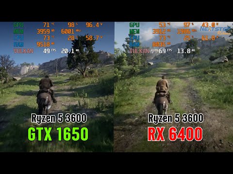 GTX 1650 VS RX 6400 -Test in 4 Games