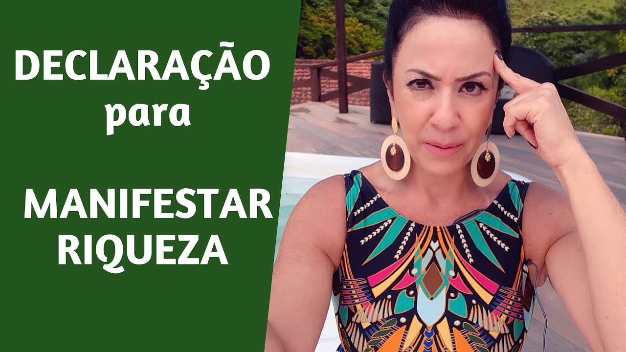 DECLARAÇÃO PARA MANIFESTAR RIQUEZA