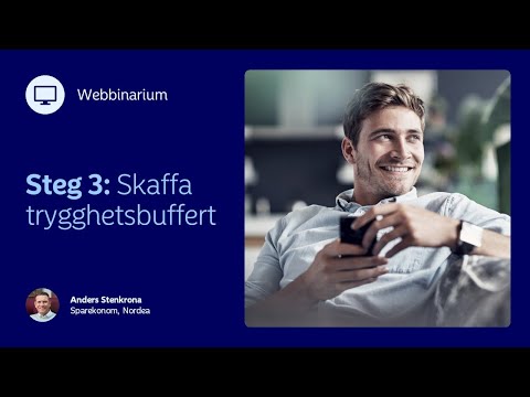 Webbinarium: Hälsosam ekonomi, Steg 3 – Skaffa trygghetsbuffert