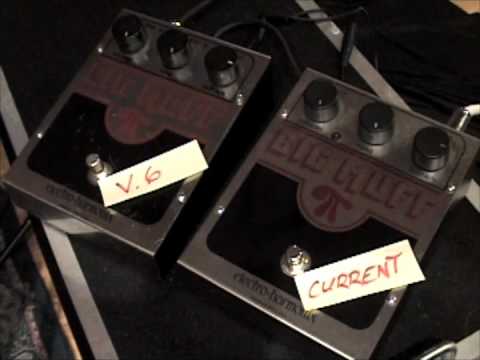 Electro Harmonix BIG MUFF PI shootout Current Modern Version versus V.6 BigMuff Pi