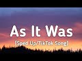Harry Styles As It Was Sped Up Lyrics You Know It S Not The Same As It Was In This World