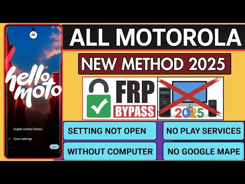 ✅ How to Skip Google Lock on Motorola 2025 | After Factory Reset | No PC | Easy Guide