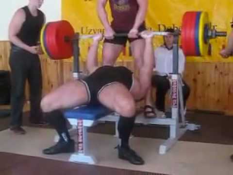 Konstantinovs 250kg(551lb) bench press,Raw,close grip