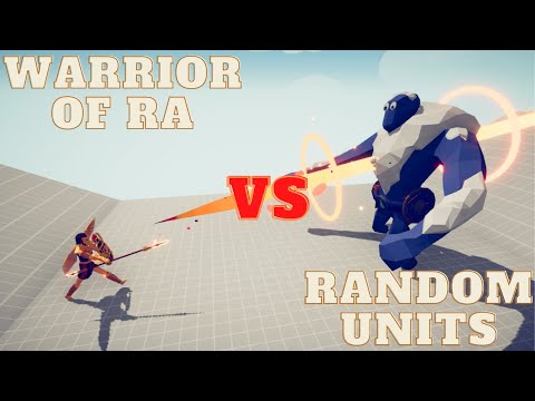 🏹WARRIOR OF RA vs RANDOM UNITS🗡😱😱- Totally Accurate Battle Simulator - TABS