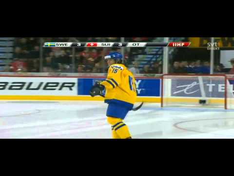 Sebastian Collberg Shootout Goal vs Switzerland - IIHF World Juniors 2012 [HD]