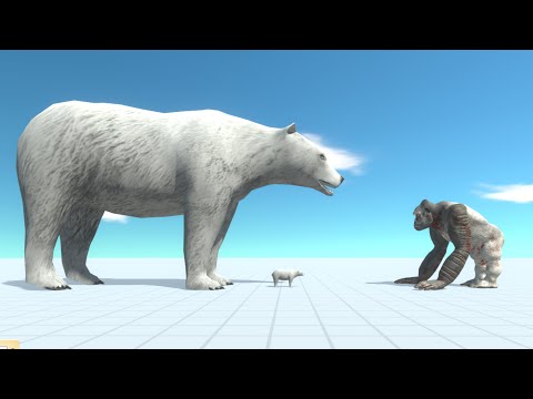 GIANT POLAR BEAR & TINY POLAR BEAR vs EVERY UNIT - Animal Revolt Battle Simulator