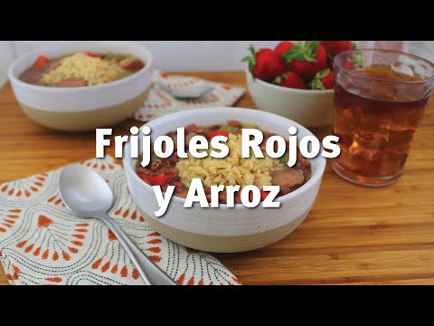 Arroz con Frijoles Rojos