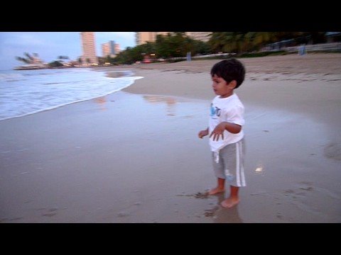 Zaid at the beach
