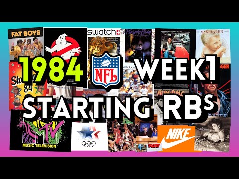Every 1984 NFL Week 1 Starting Running Back