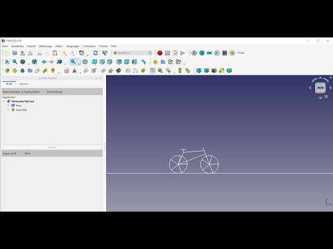 FreeCAD 0.20 Fahrendes Fahrrad