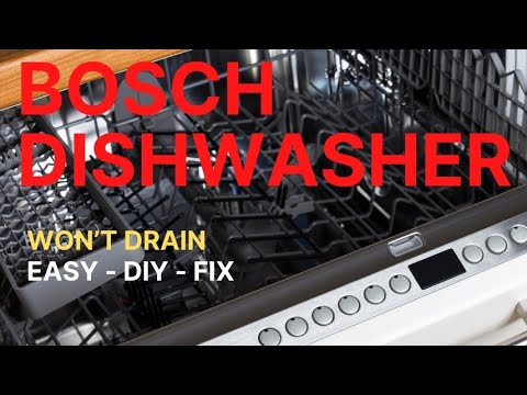 ✨ BOSCH DISHWASHER - EASY RESET and DRAIN FIX ✨