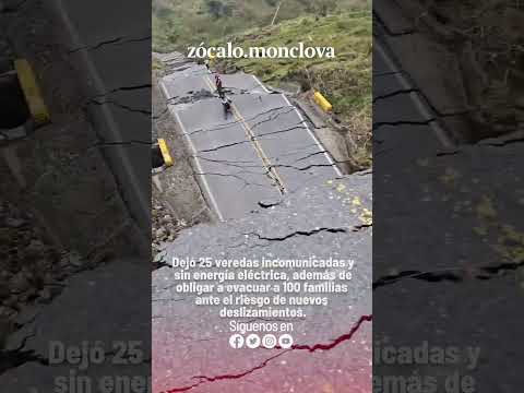 El municipio de Vélez, Santander, sigue aislado debido a grave falla geológica en sus vías