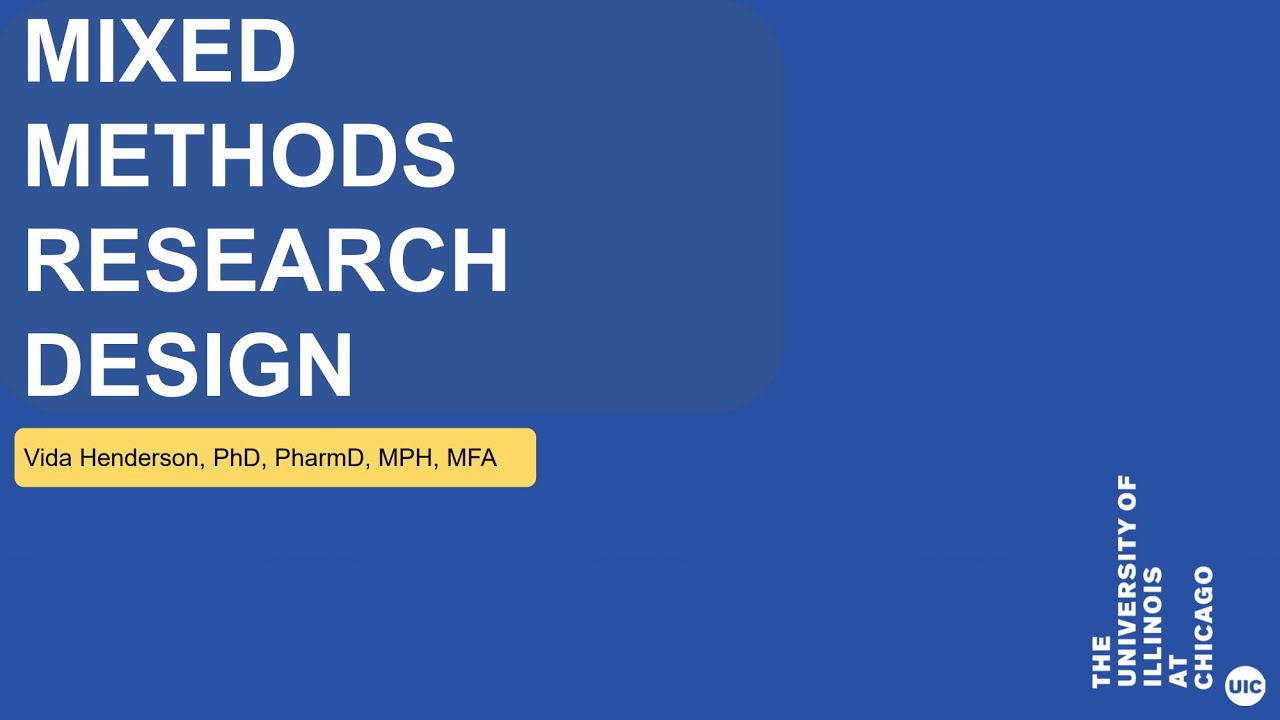 Introduction to Mixed Methods Research Design