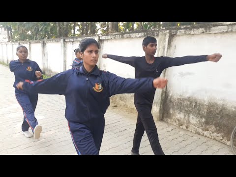 Ncc drill/ samne se style mar tej chal ki karyavahi/ सामने से स्टाइल मार तेज चल की कार्यवाही